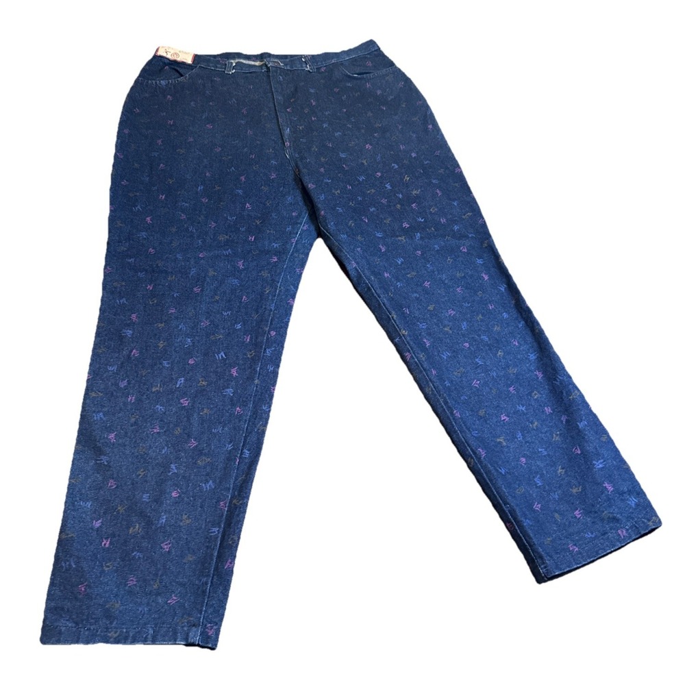 VTG Cap Ferrat Women's Vintage Jeans Size 40‎ Made in USA 100% Cotton Dark Denim